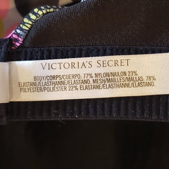 VSX Victoria Secret Sports Bra  with closure Polka Dot Design - Picture 8 of 10